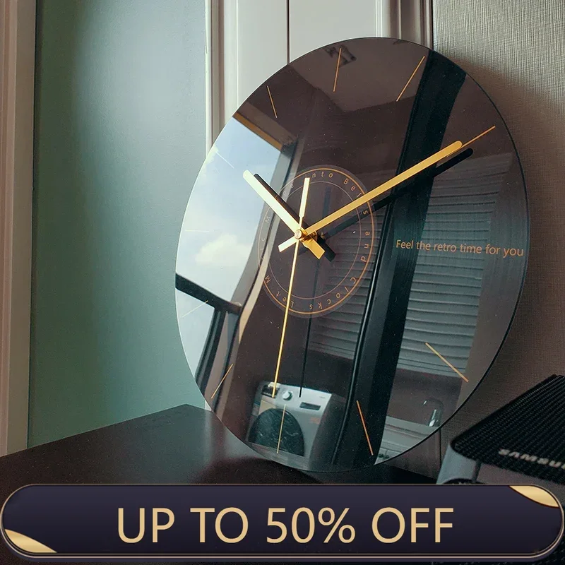 Luxury Lifestyle Gifts - Lüks Sessiz Duvar Saati Oturma Odası