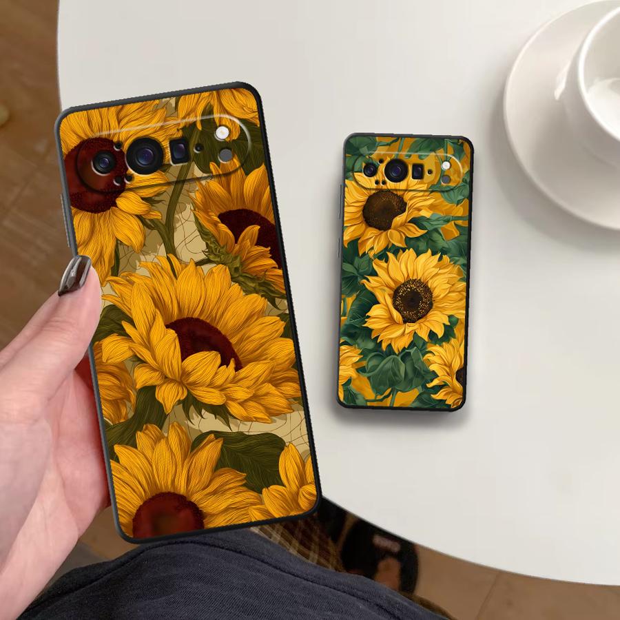 Google Pixel 9 - Ayçiçeği Deniz Funda Telefon Kılıfı Google