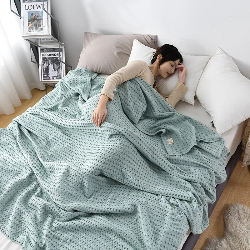 Premium Saf Pamuk Waffle Örgü  - Cashmere Throw Blanket incelemesi ve fiyatı